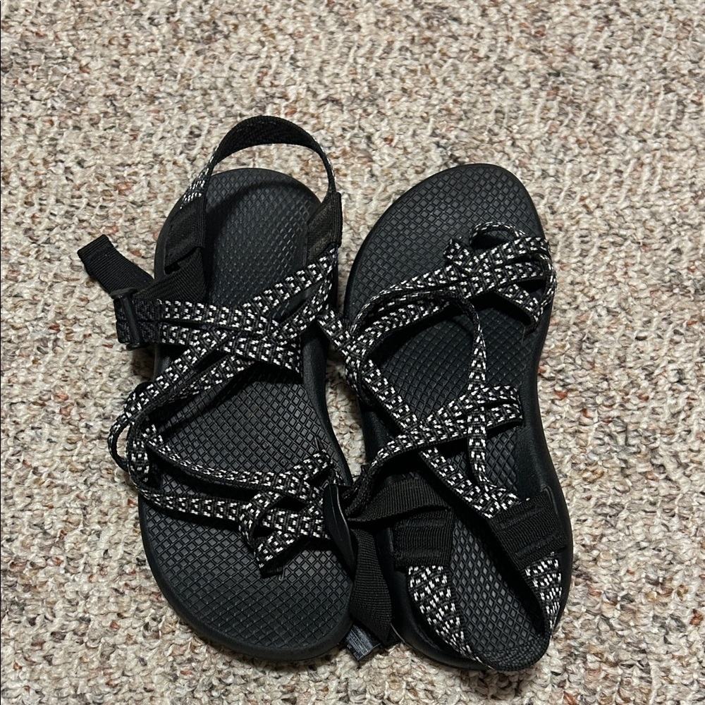 Chaco Women's Black and White Sandals